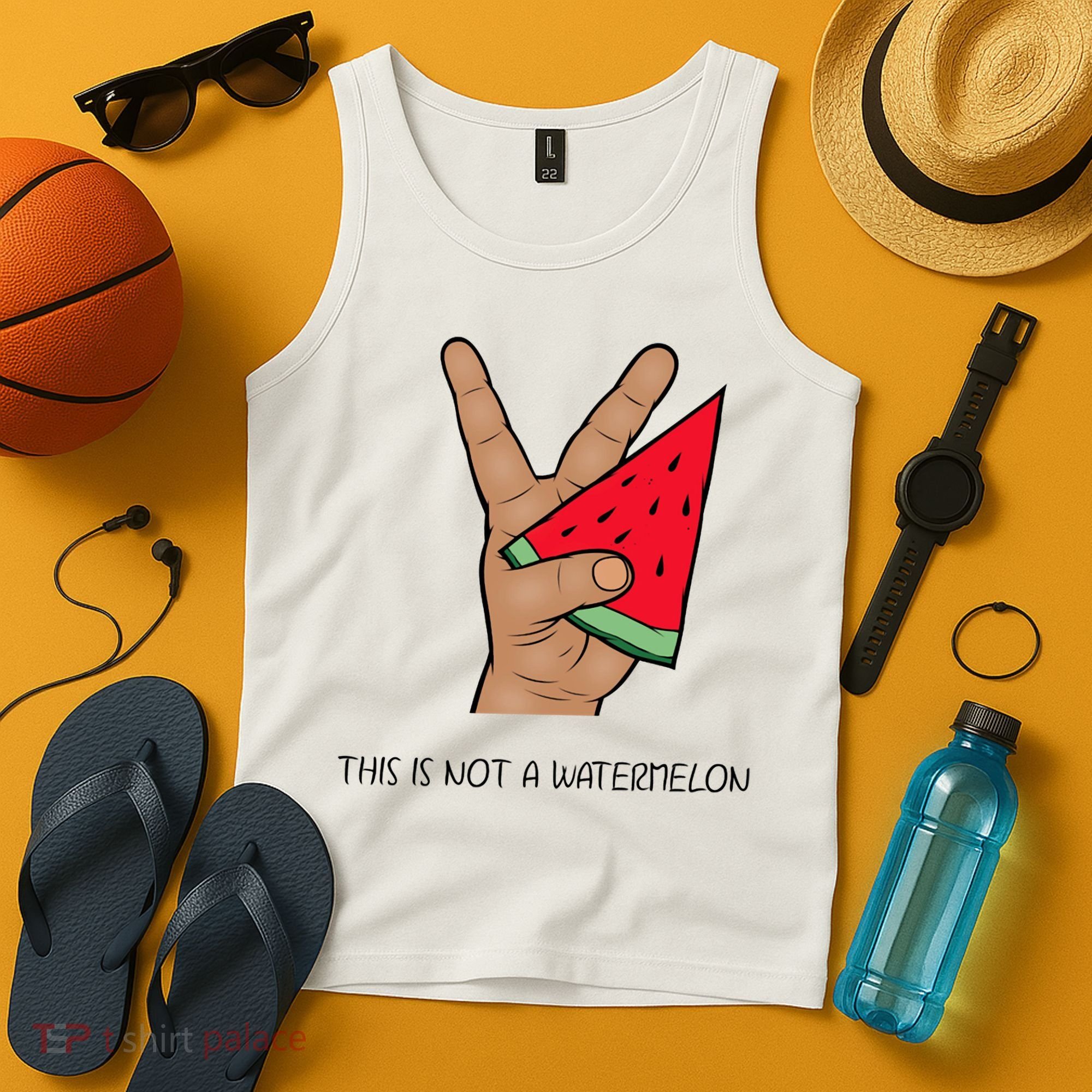 Palestine Watermelon Flag Support Gaza & Freedom! Tank Top