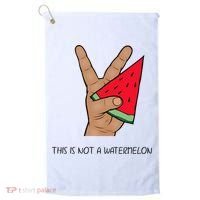 Palestine Watermelon Flag Support Gaza & Freedom! Golf Towel thumb 0
