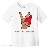 Palestine Watermelon Flag Support Gaza & Freedom! Toddler T-Shirt thumb 0