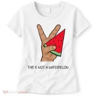 Palestine Watermelon Flag Support Gaza & Freedom! Women's T-Shirt thumb 0