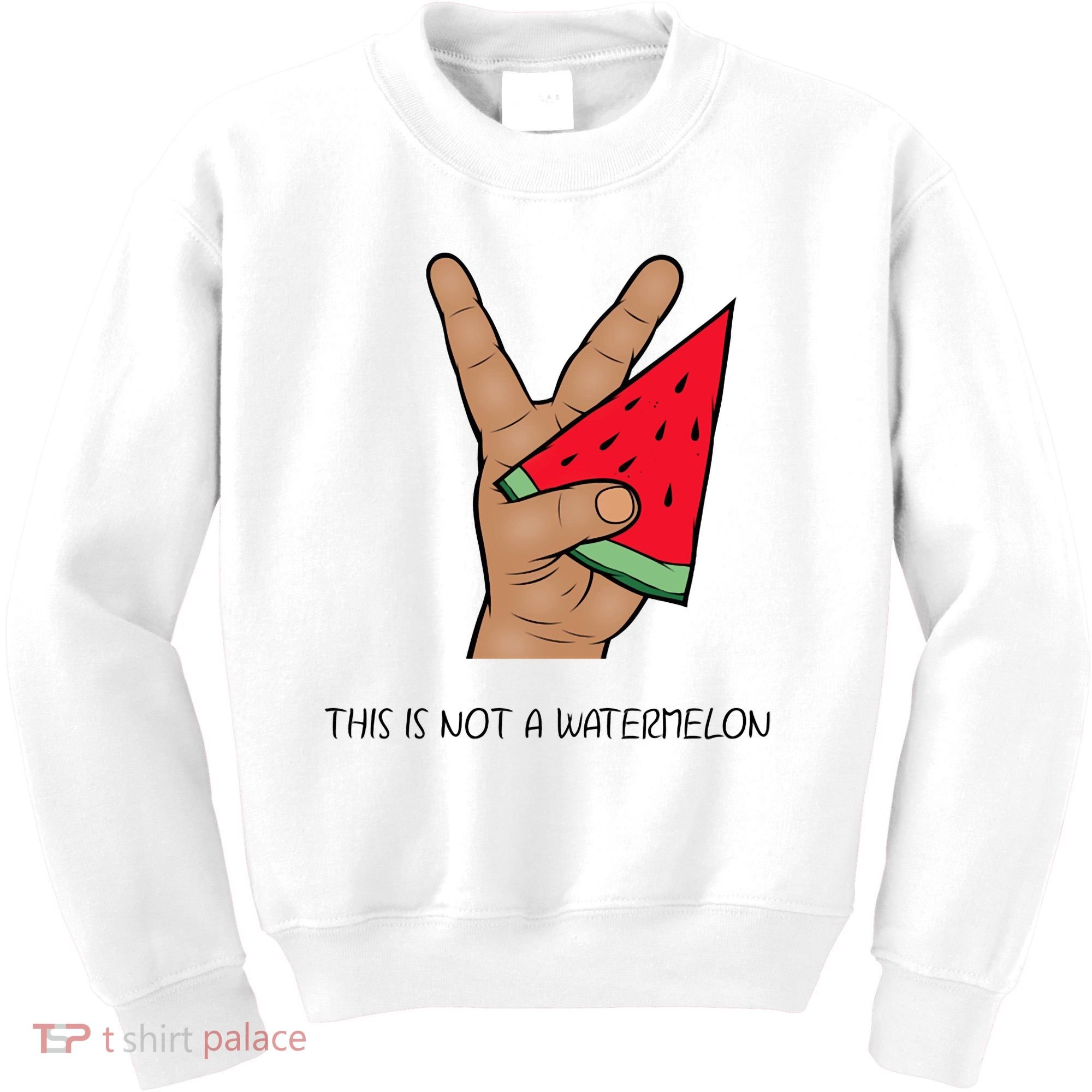 Palestine Watermelon Flag Support Gaza & Freedom! Kids Sweatshirt