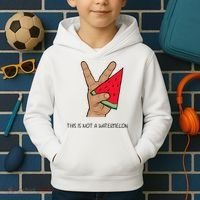 Palestine Watermelon Flag Support Gaza & Freedom! Kids Hoodie thumb 2