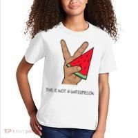 Palestine Watermelon Flag Support Gaza & Freedom! Kids T-Shirt thumb 2
