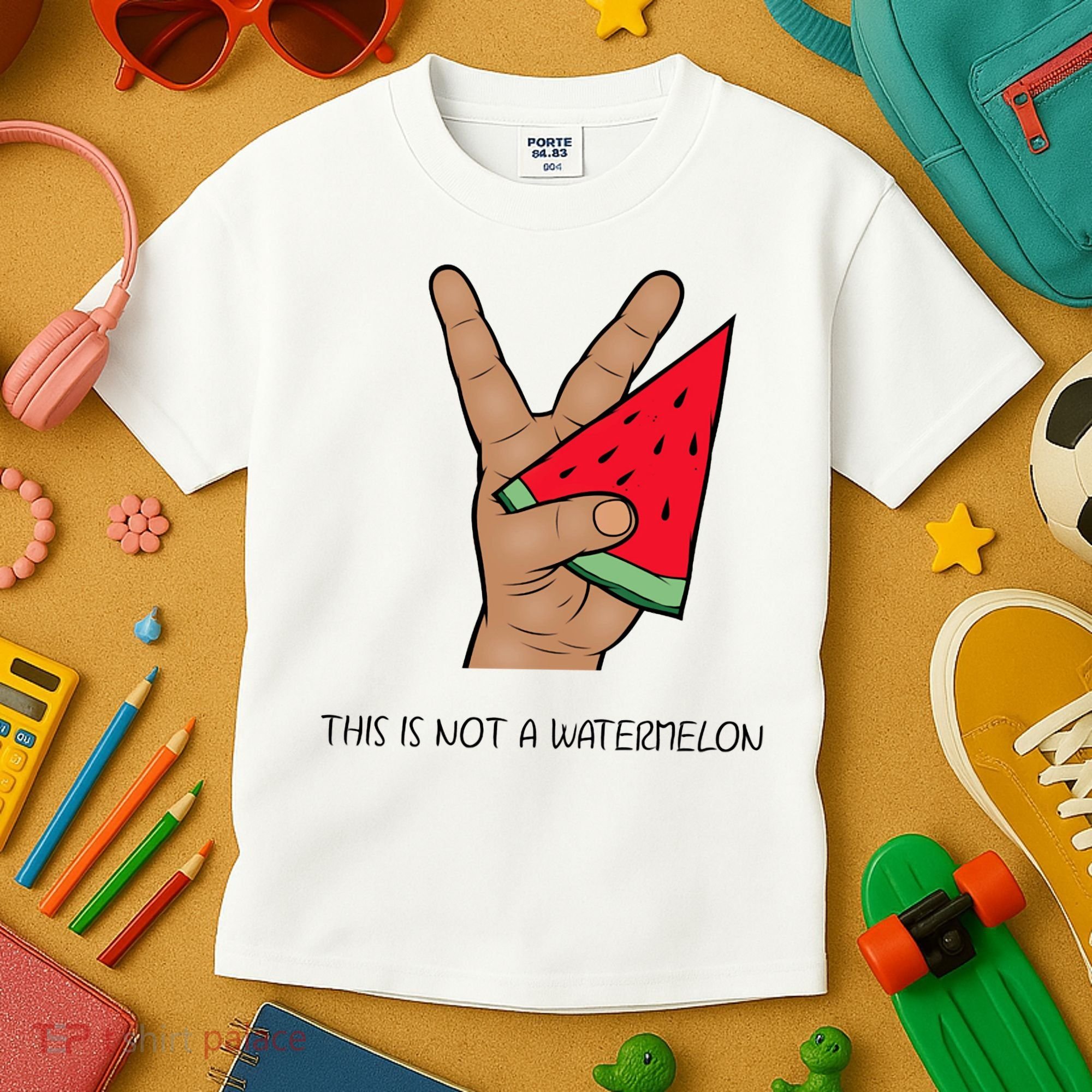 Palestine Watermelon Flag Support Gaza & Freedom! Kids T-Shirt