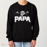 Papa Weightlifting FatherS Day Fitness Dad Meaningful Gift Women's Sweatshirt thumb 0