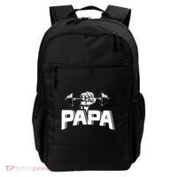 Papa Weightlifting FatherS Day Fitness Dad Meaningful Gift Backpack thumb 0