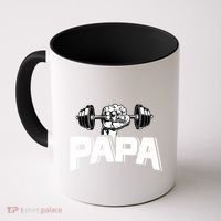 Papa Weightlifting FatherS Day Fitness Dad Meaningful Gift Coffee Mug thumb 0