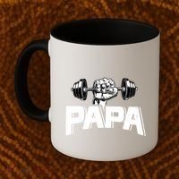 Papa Weightlifting FatherS Day Fitness Dad Meaningful Gift Coffee Mug thumb 2