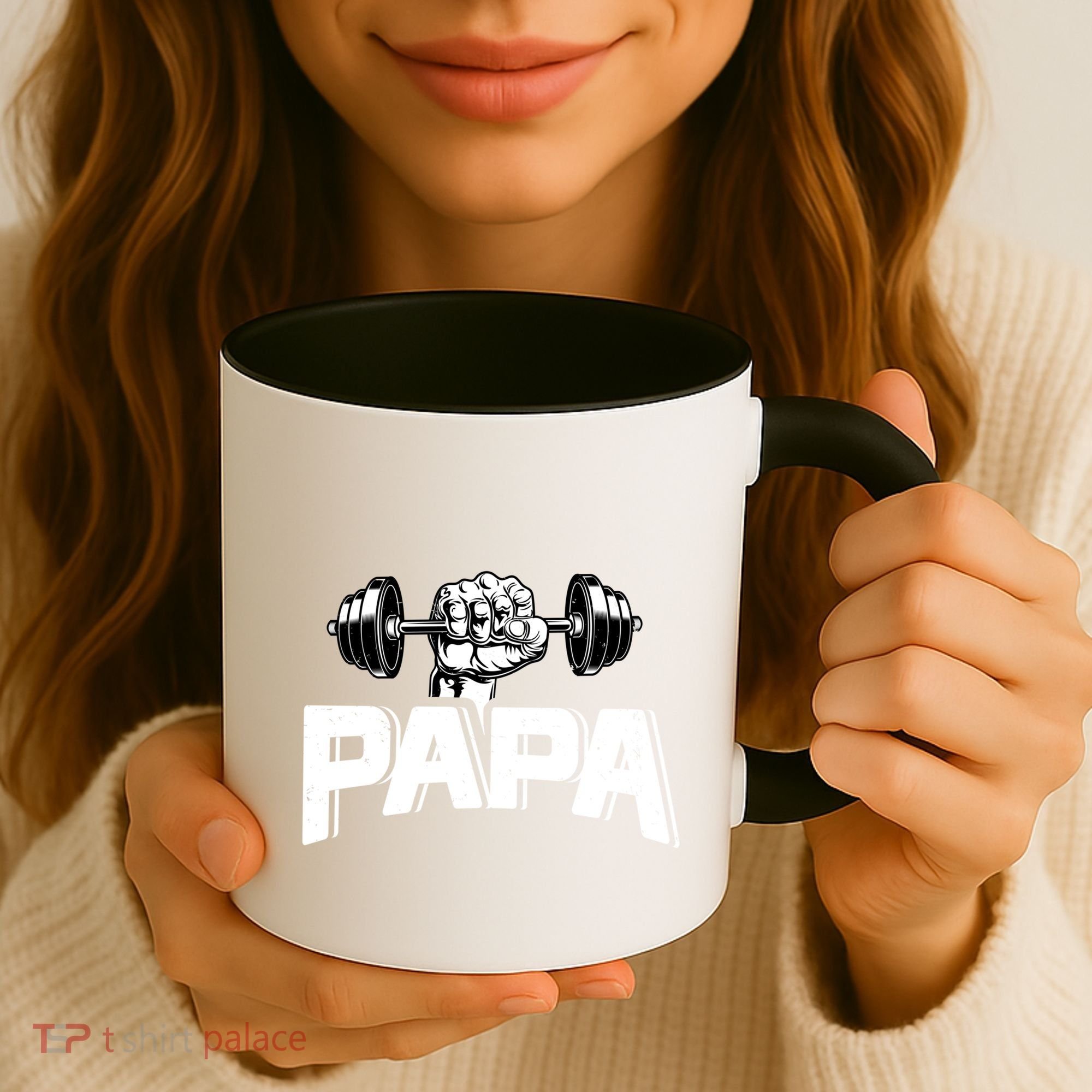 Papa Weightlifting FatherS Day Fitness Dad Meaningful Gift Coffee Mug