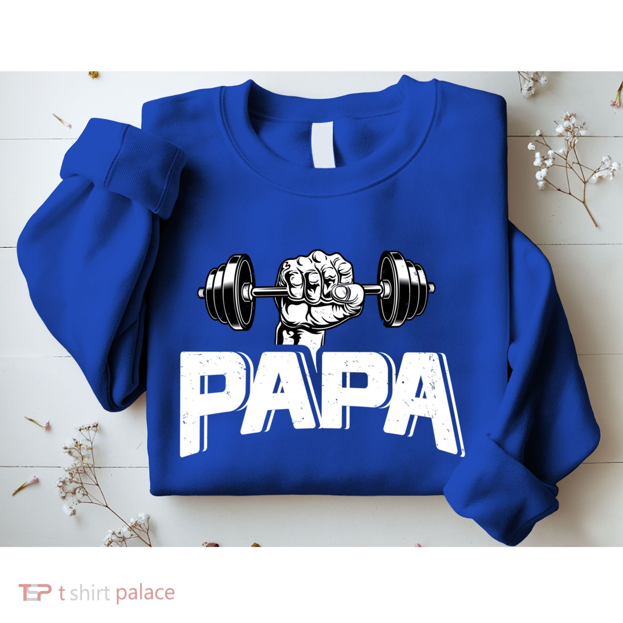 Papa Weightlifting FatherS Day Fitness Dad Meaningful Gift Sweatshirt