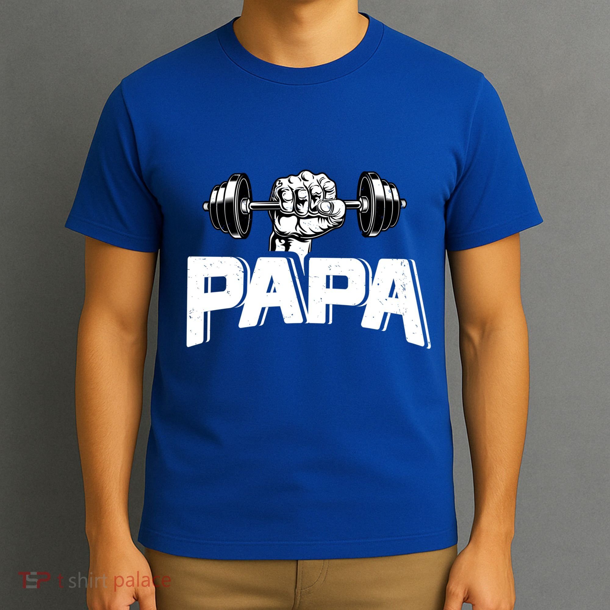 Papa Weightlifting FatherS Day Fitness Dad Meaningful Gift T-Shirt