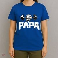 Papa Weightlifting FatherS Day Fitness Dad Meaningful Gift T-Shirt thumb 4