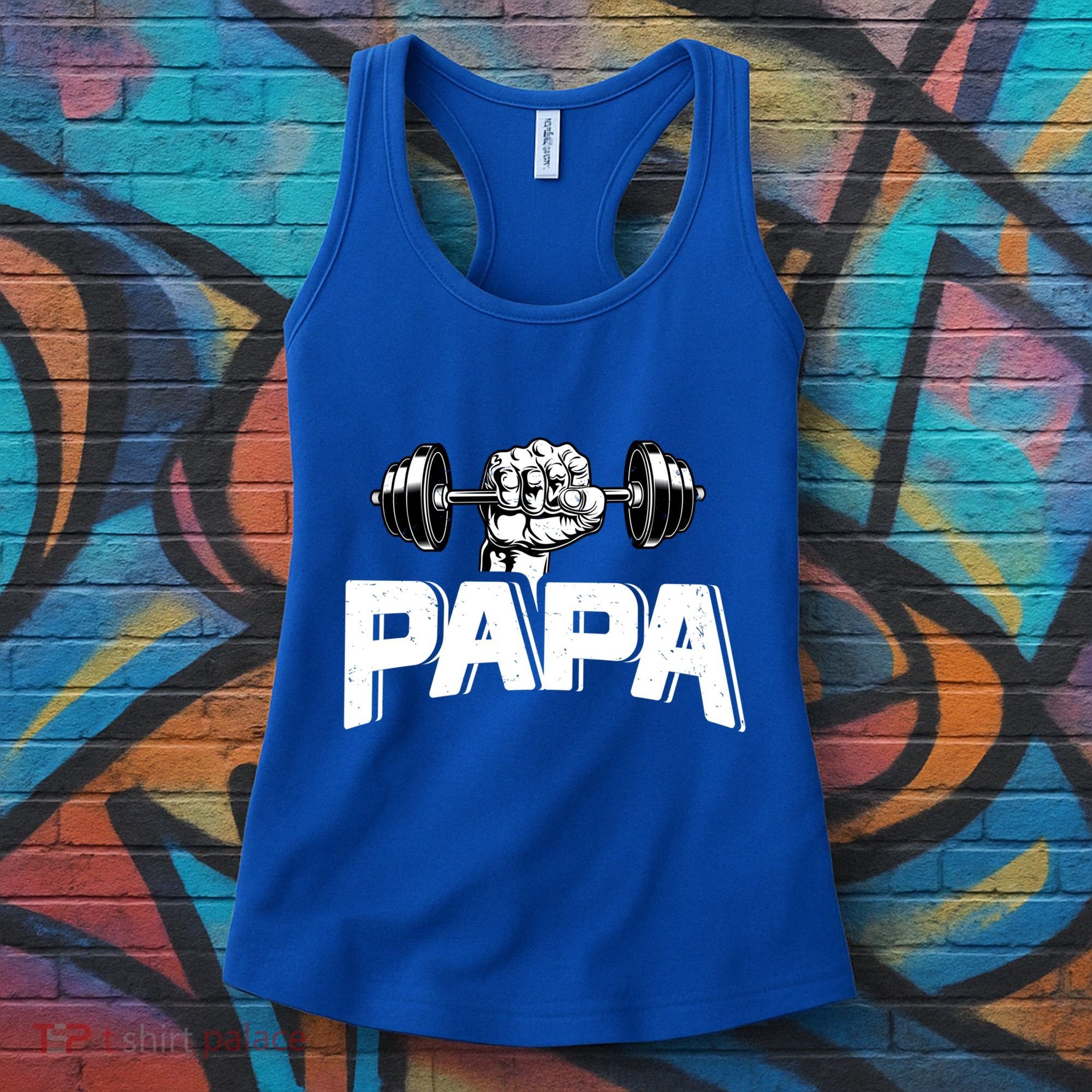 Papa Weightlifting FatherS Day Fitness Dad Meaningful Gift Women's Tank Top