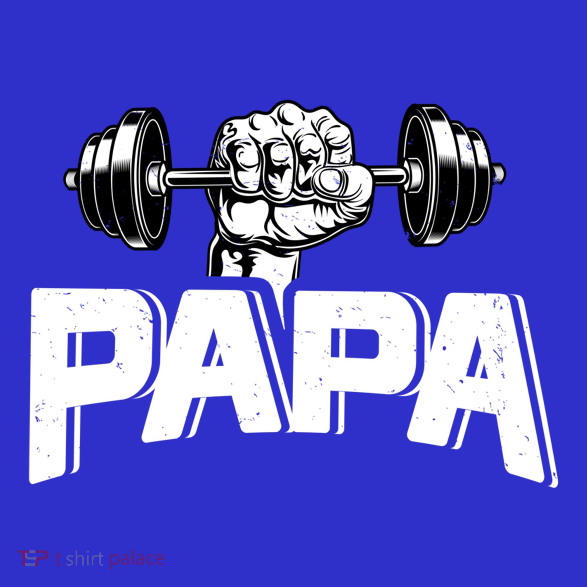Papa Weightlifting FatherS Day Fitness Dad Meaningful Gift Baby Bodysuit