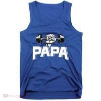 Papa Weightlifting FatherS Day Fitness Dad Meaningful Gift Tank Top thumb 0