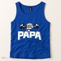 Papa Weightlifting FatherS Day Fitness Dad Meaningful Gift Tank Top thumb 2