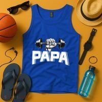 Papa Weightlifting FatherS Day Fitness Dad Meaningful Gift Tank Top thumb 4