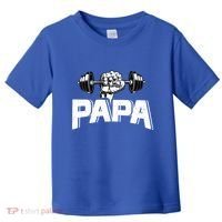 Papa Weightlifting FatherS Day Fitness Dad Meaningful Gift Toddler T-Shirt thumb 0