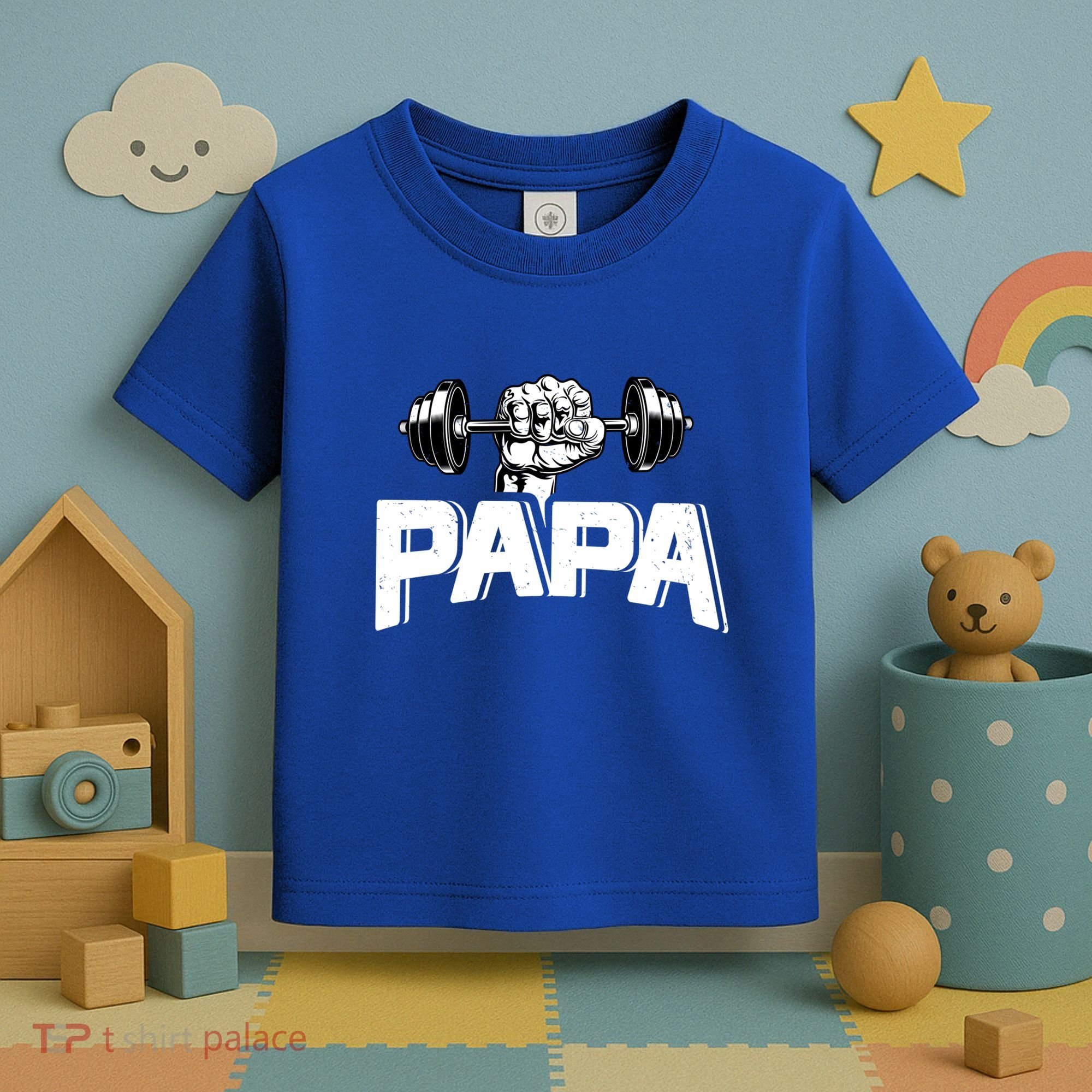Papa Weightlifting FatherS Day Fitness Dad Meaningful Gift Toddler T-Shirt