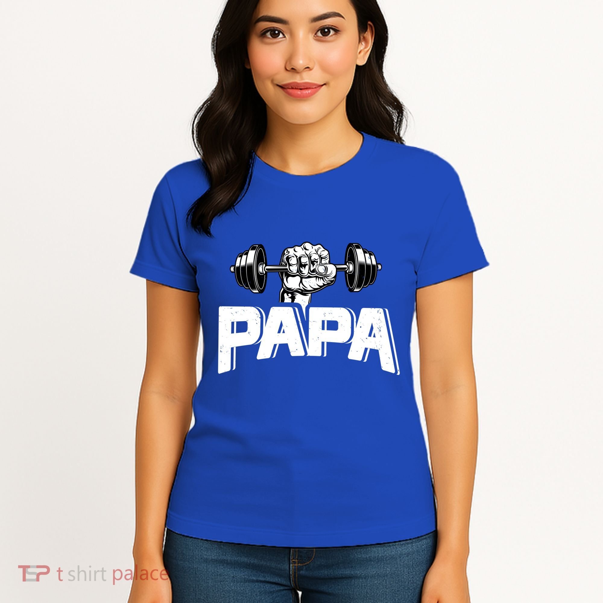 Papa Weightlifting FatherS Day Fitness Dad Meaningful Gift Women's T-Shirt