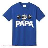 Papa Weightlifting FatherS Day Fitness Dad Meaningful Gift Kids T-Shirt thumb 0