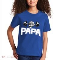Papa Weightlifting FatherS Day Fitness Dad Meaningful Gift Kids T-Shirt thumb 2