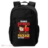 Postal Worker Funny Mailman Postman IM Into Fitness Backpack thumb 0
