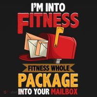 Postal Worker Funny Mailman Postman IM Into Fitness Backpack thumb 2