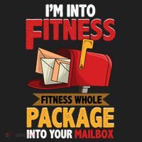 Postal Worker Funny Mailman Postman IM Into Fitness Tumbler thumb 3