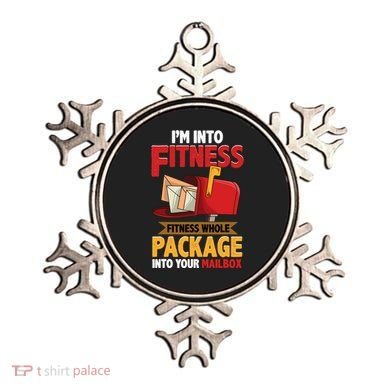 Postal Worker Funny Mailman Postman IM Into Fitness Ornament