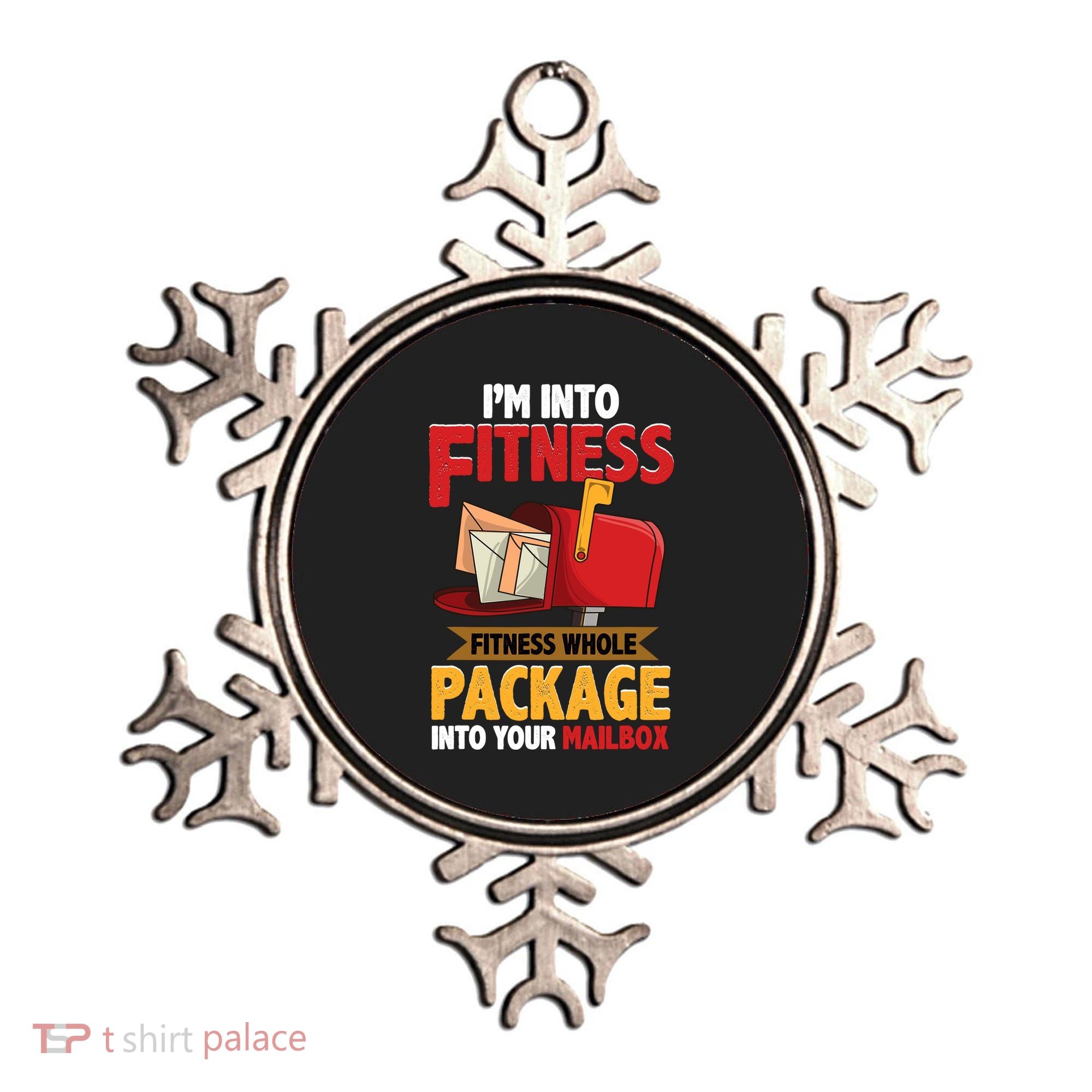 Postal Worker Funny Mailman Postman IM Into Fitness Ornament