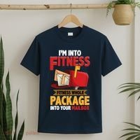 Postal Worker Funny Mailman Postman IM Into Fitness T-Shirt thumb 2