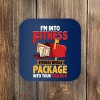 Postal Worker Funny Mailman Postman IM Into Fitness Coaster thumb 0