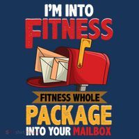 Postal Worker Funny Mailman Postman IM Into Fitness Women's Hoodie thumb 2