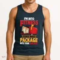 Postal Worker Funny Mailman Postman IM Into Fitness Tank Top thumb 3