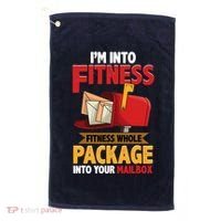Postal Worker Funny Mailman Postman IM Into Fitness Golf Towel thumb 0