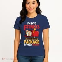 Postal Worker Funny Mailman Postman IM Into Fitness Women's T-Shirt thumb 4
