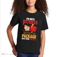 Postal Worker Funny Mailman Postman IM Into Fitness Kids T-Shirt thumb 2