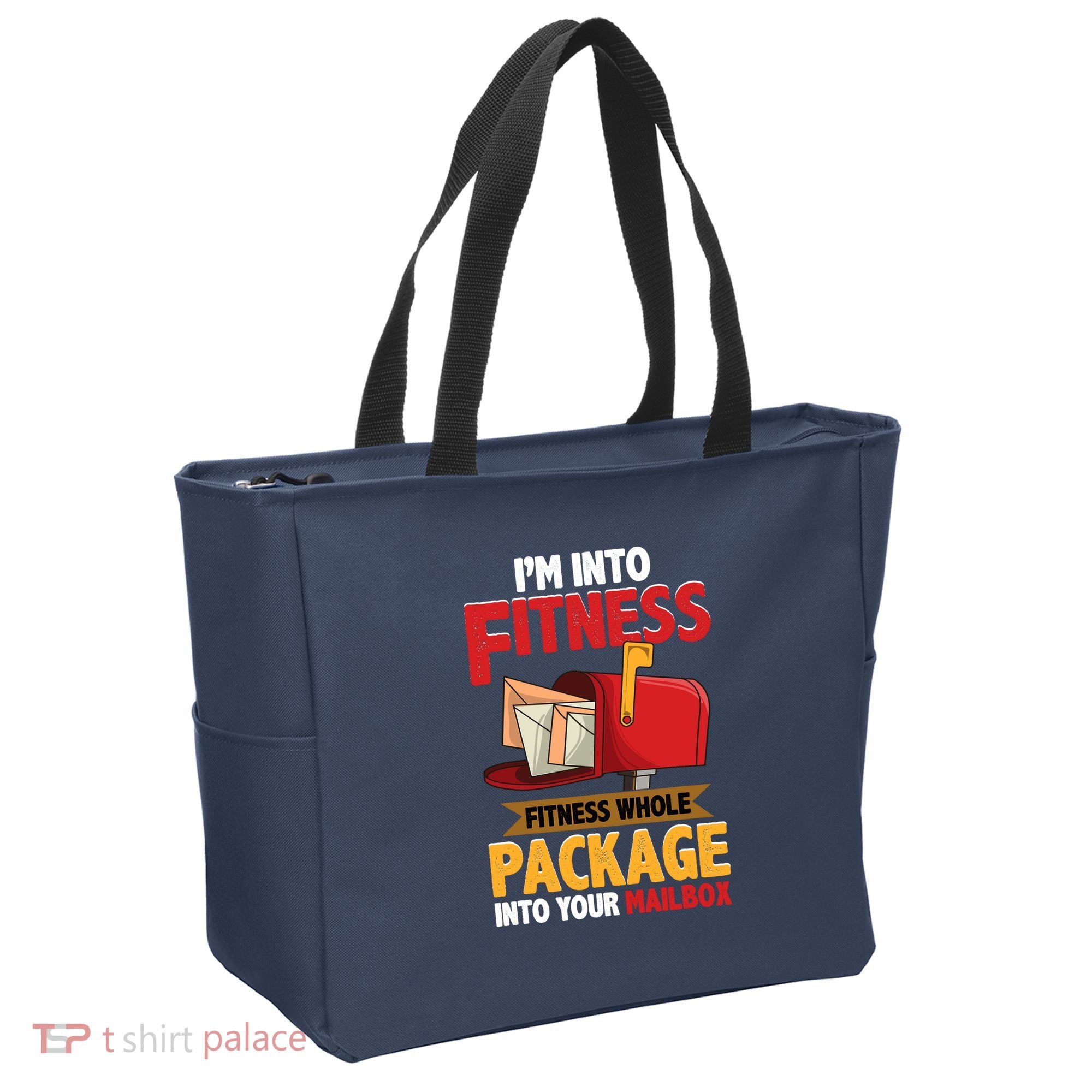 Postal Worker Funny Mailman Postman IM Into Fitness Tote Bag