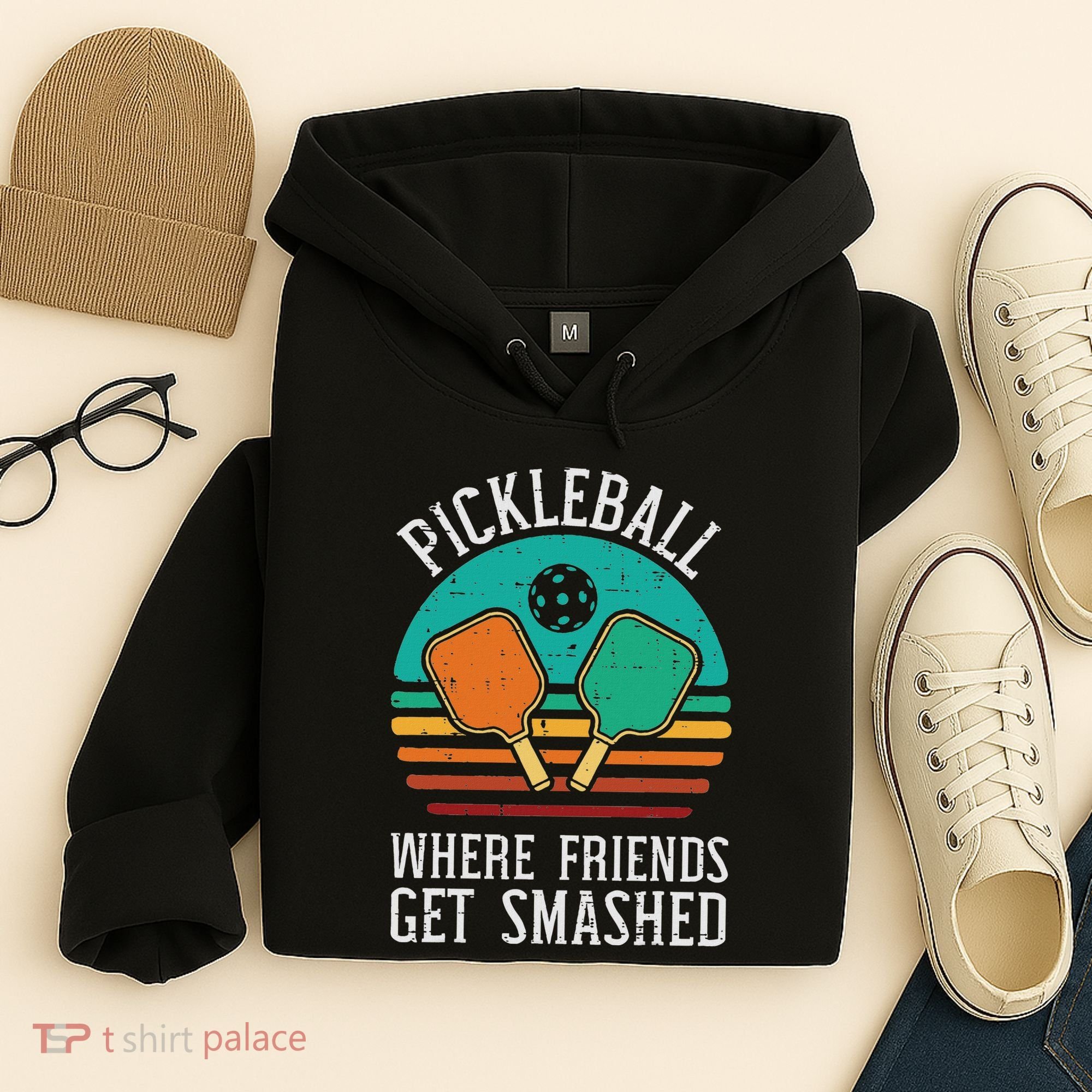 Pickleball Where Friends Get Smashed Pickle Ball Women Hoodie