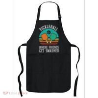 Pickleball Where Friends Get Smashed Pickle Ball Women Apron thumb 0