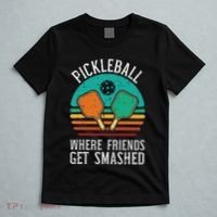 Pickleball Where Friends Get Smashed Pickle Ball Women T-Shirt thumb 5
