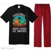 Pickleball Where Friends Get Smashed Pickle Ball Women Pajama Set thumb 0