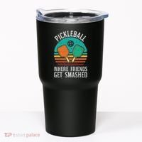 Pickleball Where Friends Get Smashed Pickle Ball Women Tumbler thumb 0