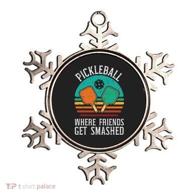 Pickleball Where Friends Get Smashed Pickle Ball Women Ornament