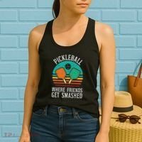 Pickleball Where Friends Get Smashed Pickle Ball Women Women's Tank Top thumb 2