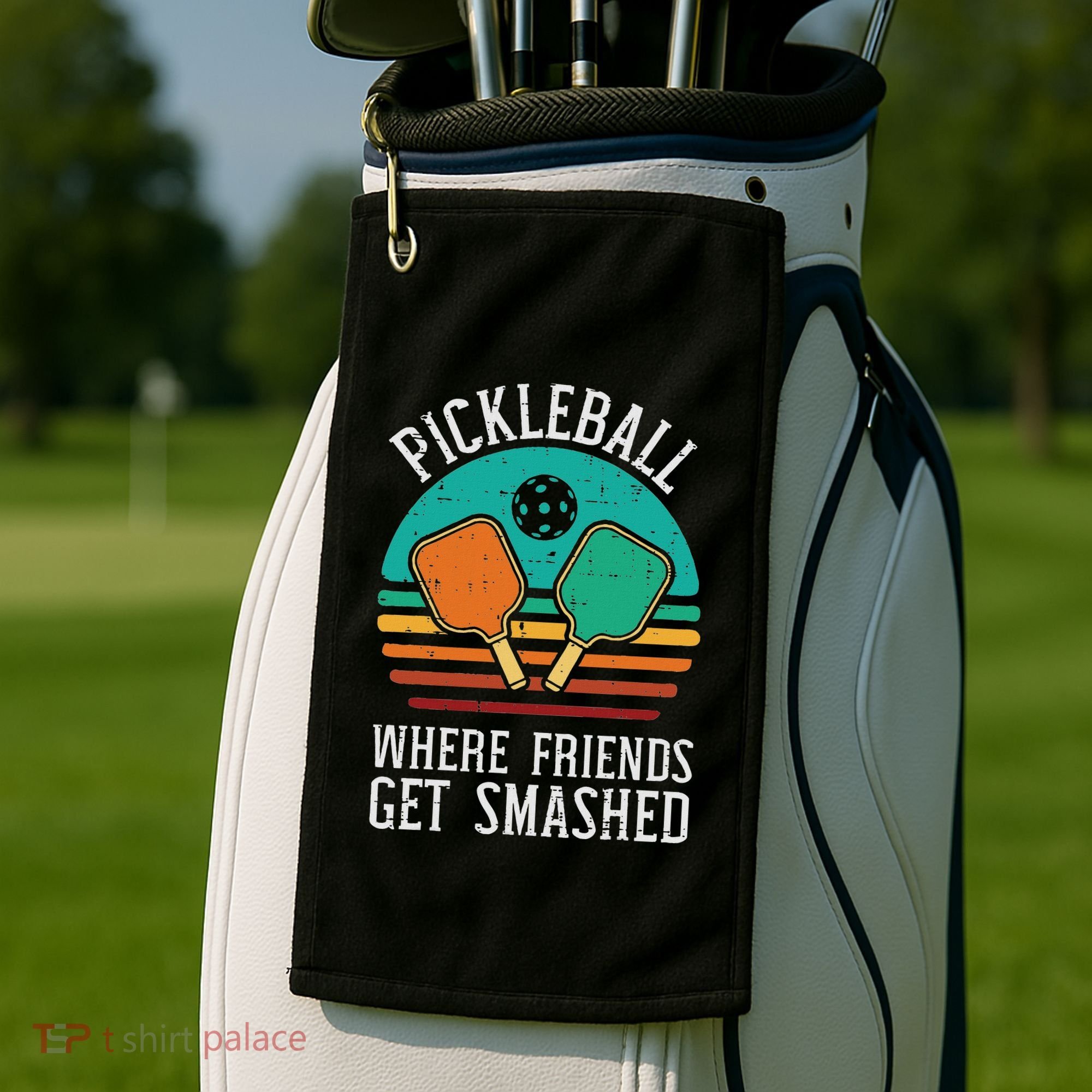 Pickleball Where Friends Get Smashed Pickle Ball Women Golf Towel