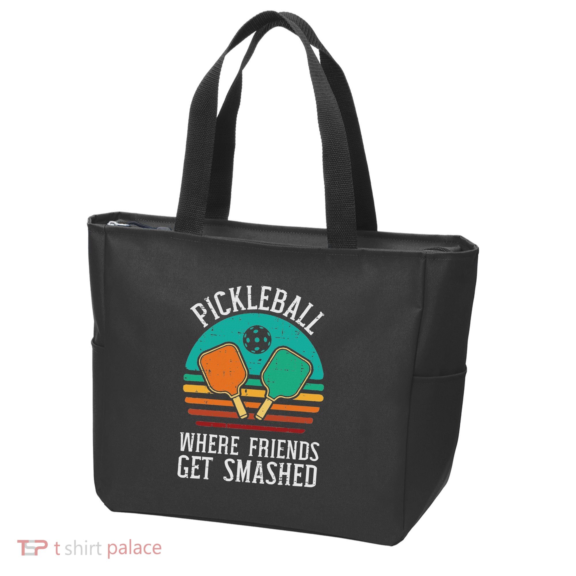 Pickleball Where Friends Get Smashed Pickle Ball Women Tote Bag