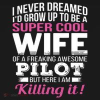 Pilots Wife Funny Gift For Wife Of Pilot Mousepad thumb 1