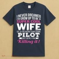 Pilots Wife Funny Gift For Wife Of Pilot T-Shirt thumb 4